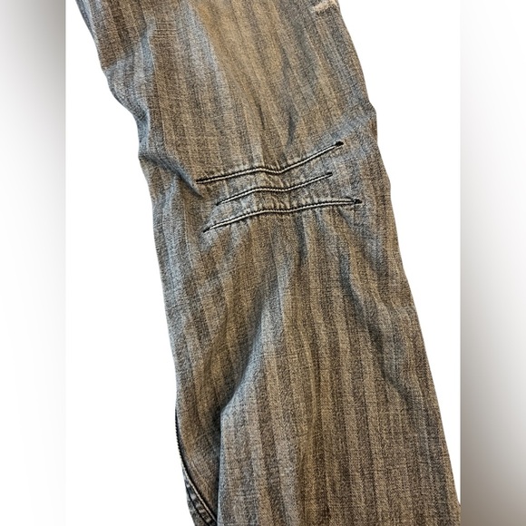 Rupert Difference Japanese Brand Distressed Patchwork Striped Jeans Sz 32 - Picture 9 of 12
